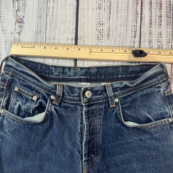 Lucky Brand Dungarees by Gene Montesano Jeans Sz 8 USA Made Straight 90s VTG - Picture 5 of 7